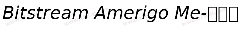 Bitstream Amerigo Me字体转换